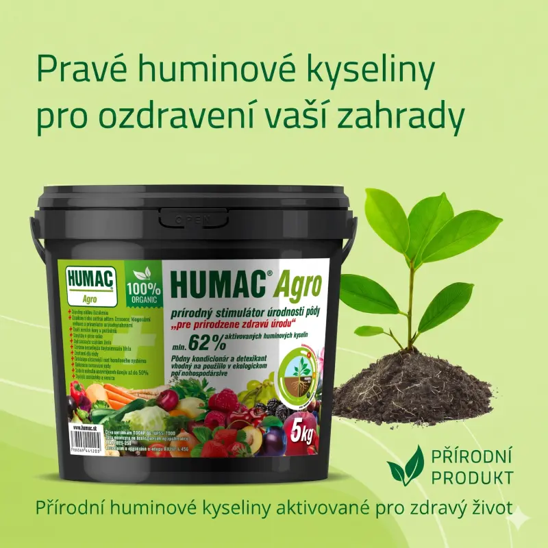 HUMAC Agro - aktivní huminové kyseliny pro regeneraci půdy