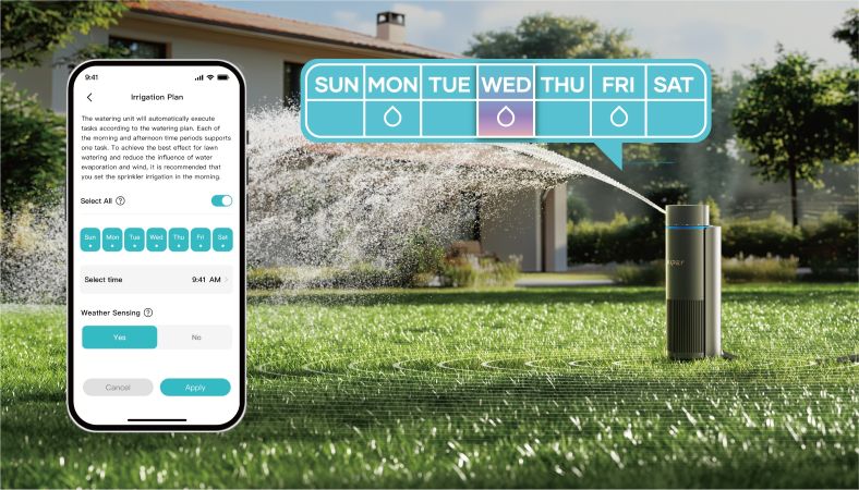 Monitorování zavlažování