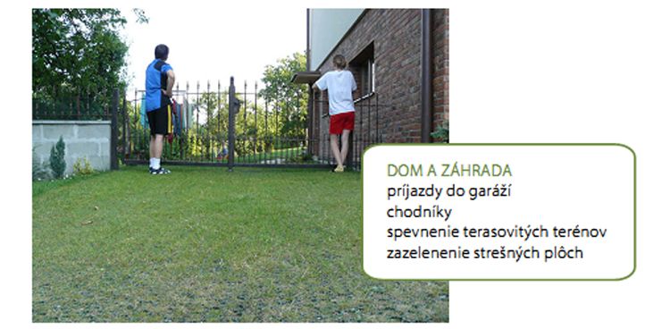 použití zatravňovací dlažby