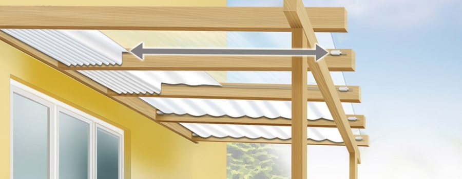 Stínění na terasu