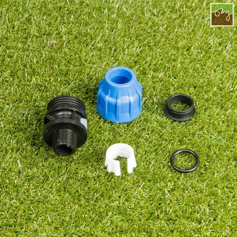 PP průchodka Ø25mm - 1/2" vnější závit