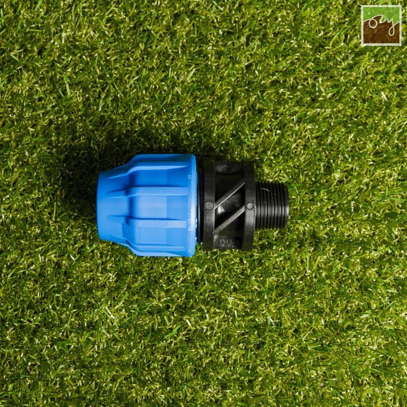 PP průchodka Ø25mm - 1/2" vnější závit