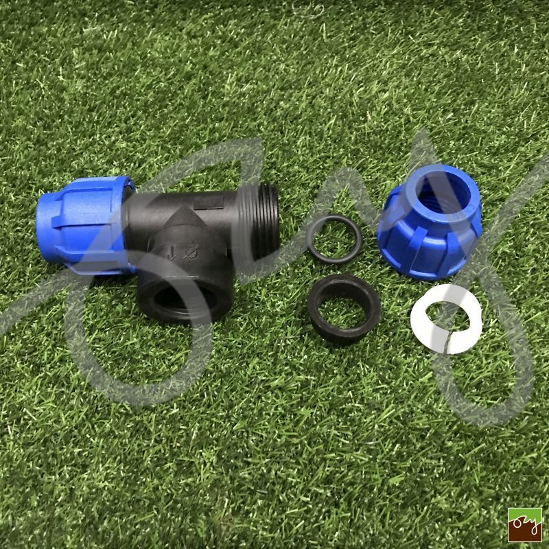 PP T-kus na PE potrubí Ø25mm 1" vnitřní závit