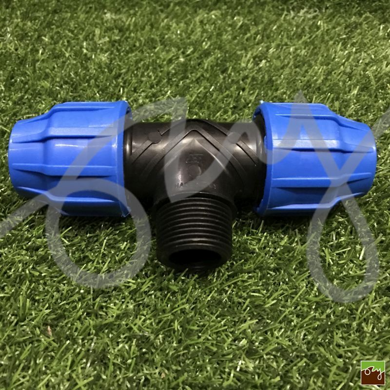 PP T-kus na PE potrubí Ø25mm - 1" vnější závit