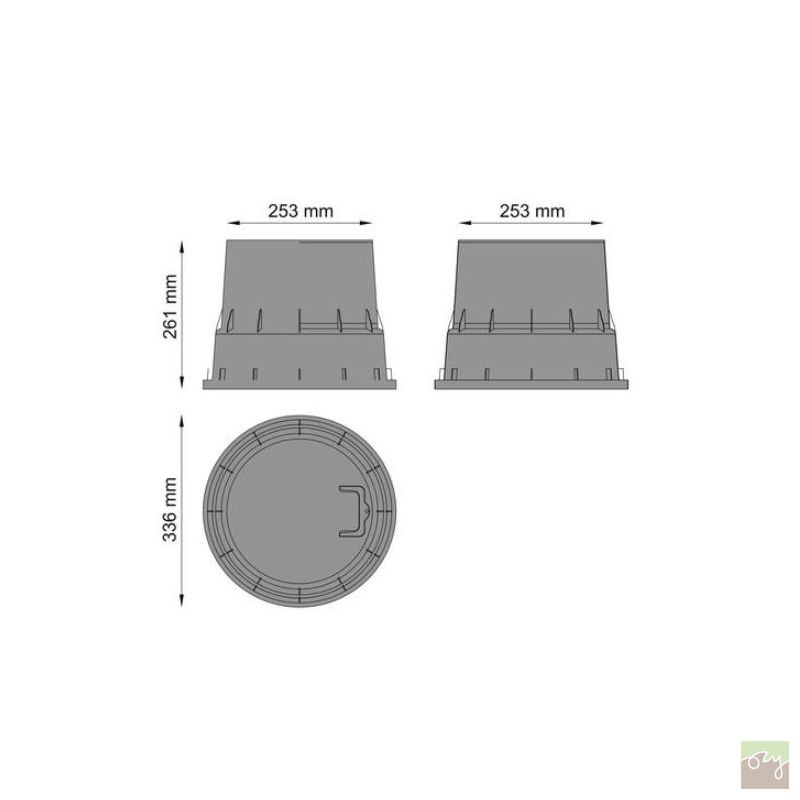 Ventilová šachta Rain - malá kulatá