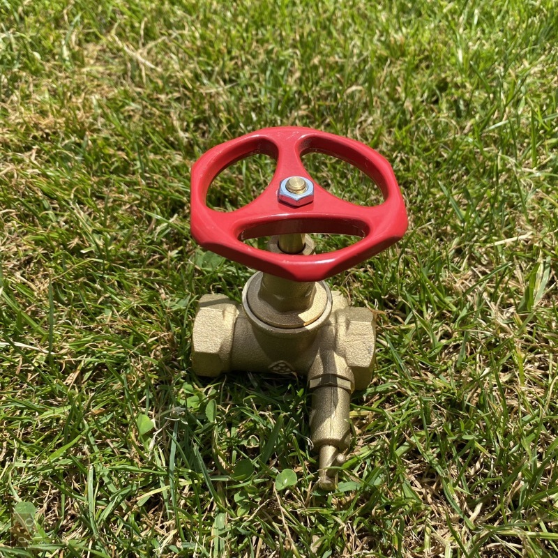 Uzavírací ventil kolečko s odvodněním - 2x 1/2" vnitřní závit