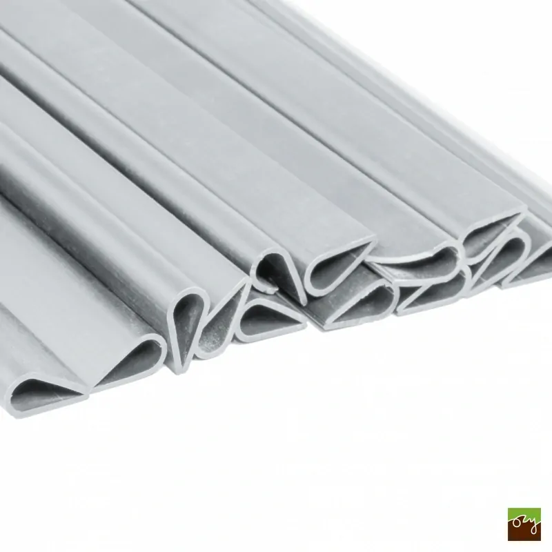 Klipy na stínící plotovou pásku 19cm světle šedá (20ks/bal.)