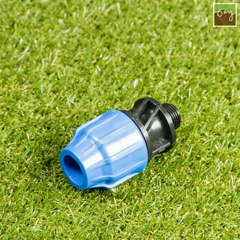 PP průchodka Ø20mm - 1/2" vnější závit