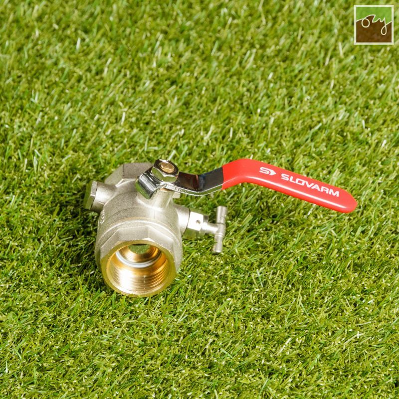 Kulový ventil - 1" FF s odvodněním