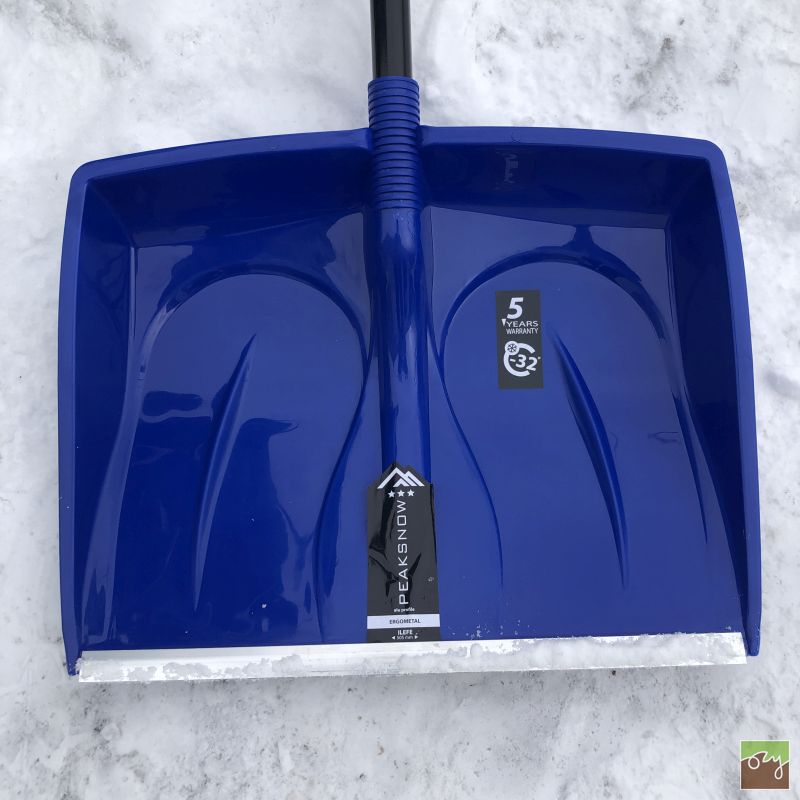 Ergonomická lopata na sneh Ergometal modrá