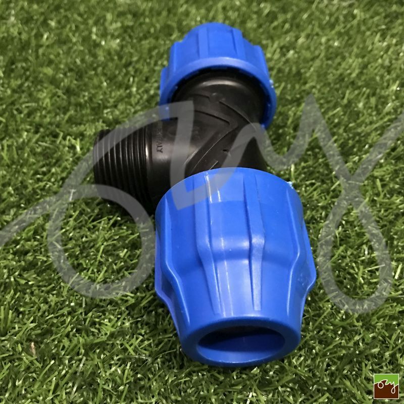 PP T-kus na PE potrubí Ø25mm - 1" vnější závit