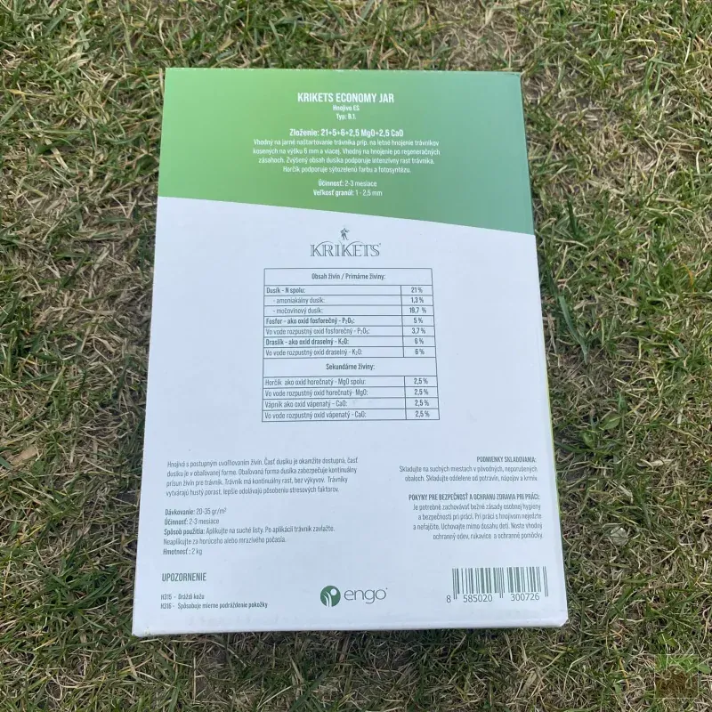 Jarní hnojivo KRIKETS® Economy | krabice 2kg