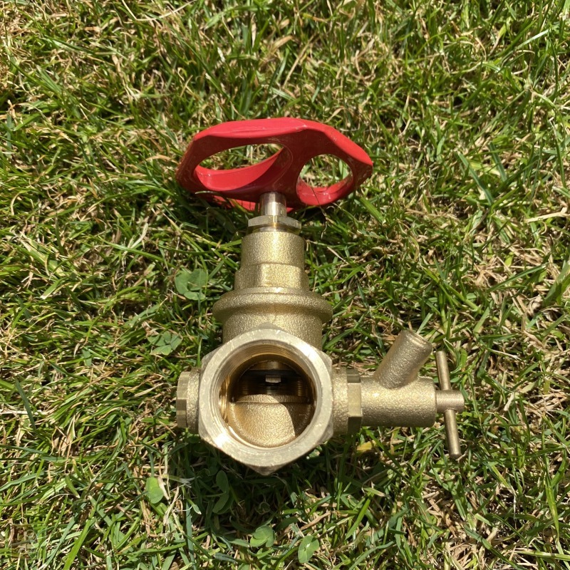 Uzavírací ventil kolečko s odvodněním - 2x 3/4" vnitřní závit