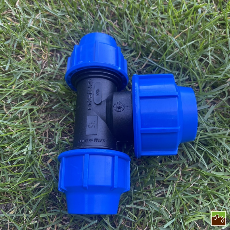 PP T-kus na PE potrubí redukovaný Ø25mm - Ø32mm