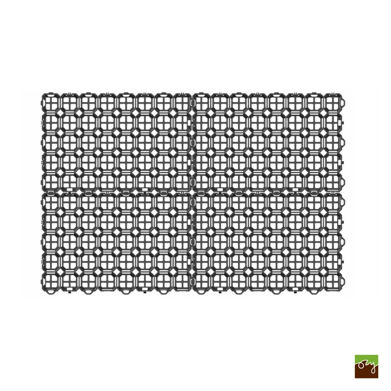 Parkovací zatravňovací deska OZYraster černá