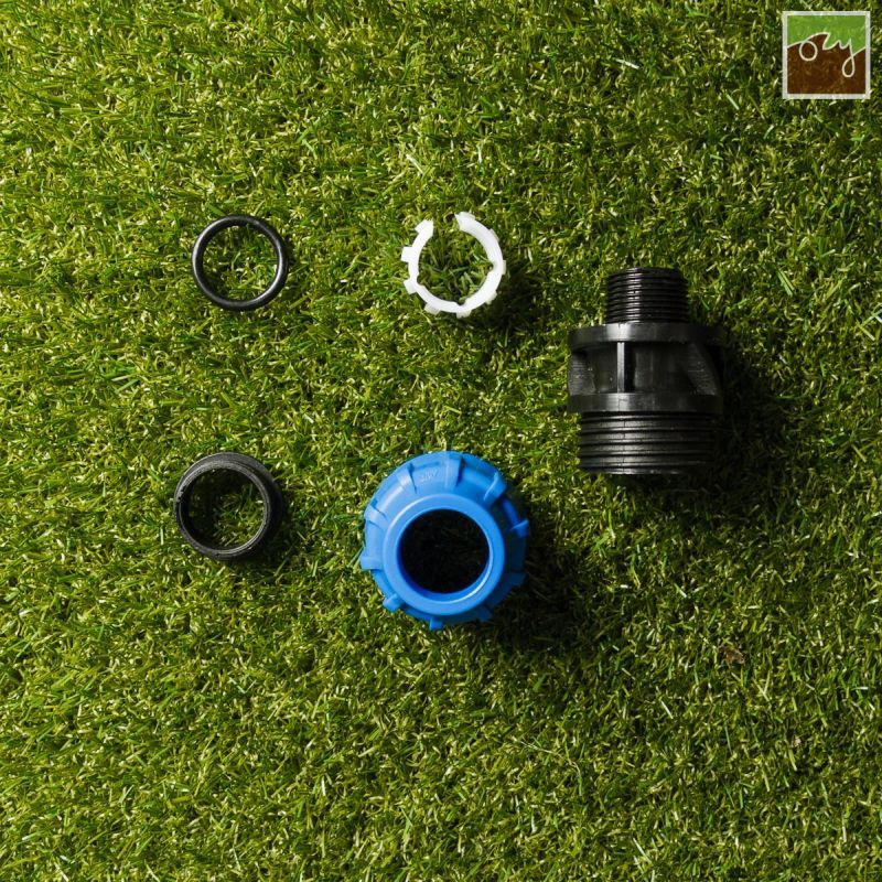 PP průchodka Ø25mm - 3/4" vnější závit