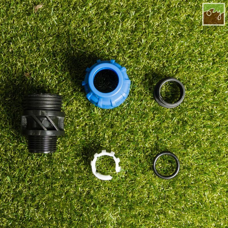 PP průchodka Ø25mm - 1" vnější závit