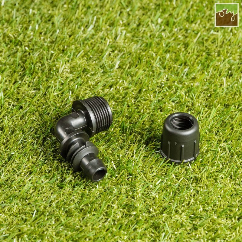 Šroubovací koleno Ø16mm - 3/4" vnější závit