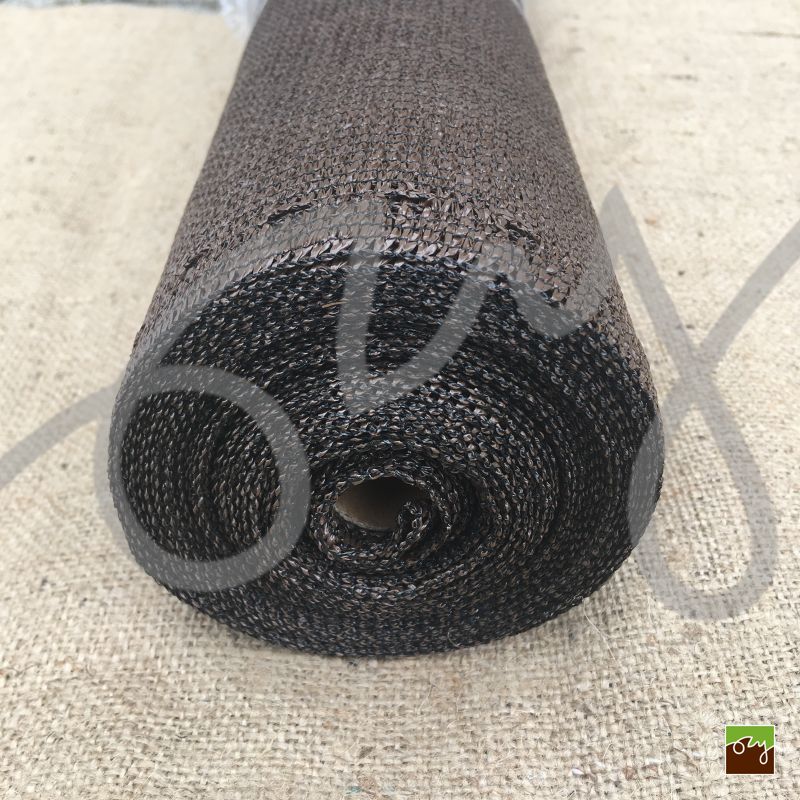 Stínící plachta na plot hnedá 90% | 1x50m | 50m2 | 160g/m2