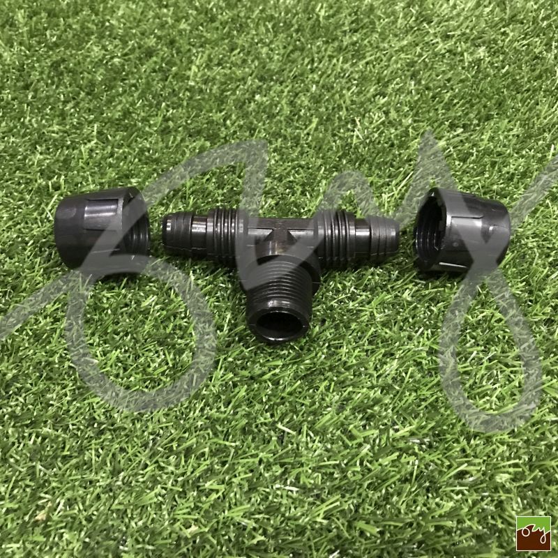 Šroubovací T-kus Ø20mm x 1/2" vnější závit