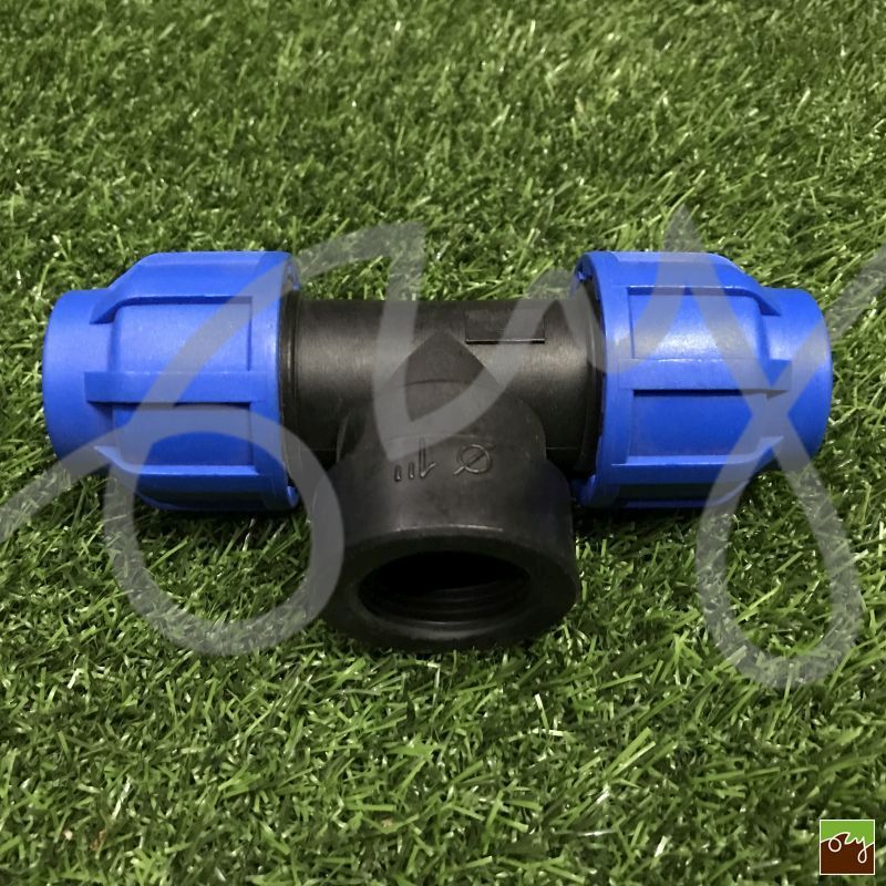 PP T-kus na PE potrubí Ø25mm 1" vnitřní závit