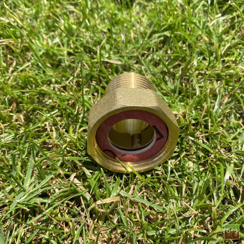 Mosazná holendrová redukce 1" - 3/4" vnitřní x vnější závit