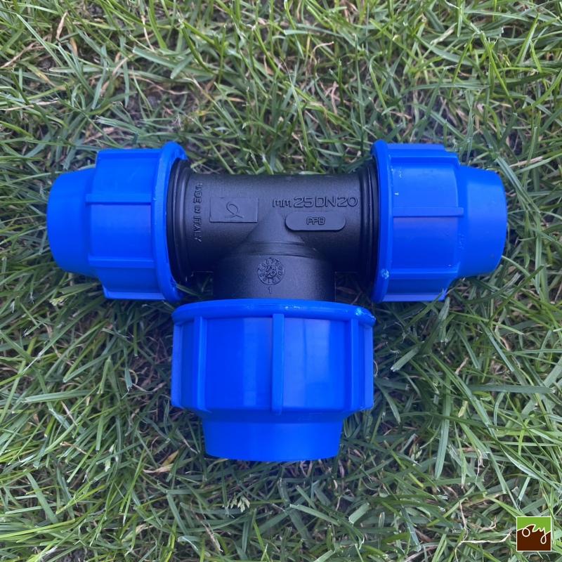 PP T-kus na PE potrubí redukovaný Ø25mm - Ø32mm