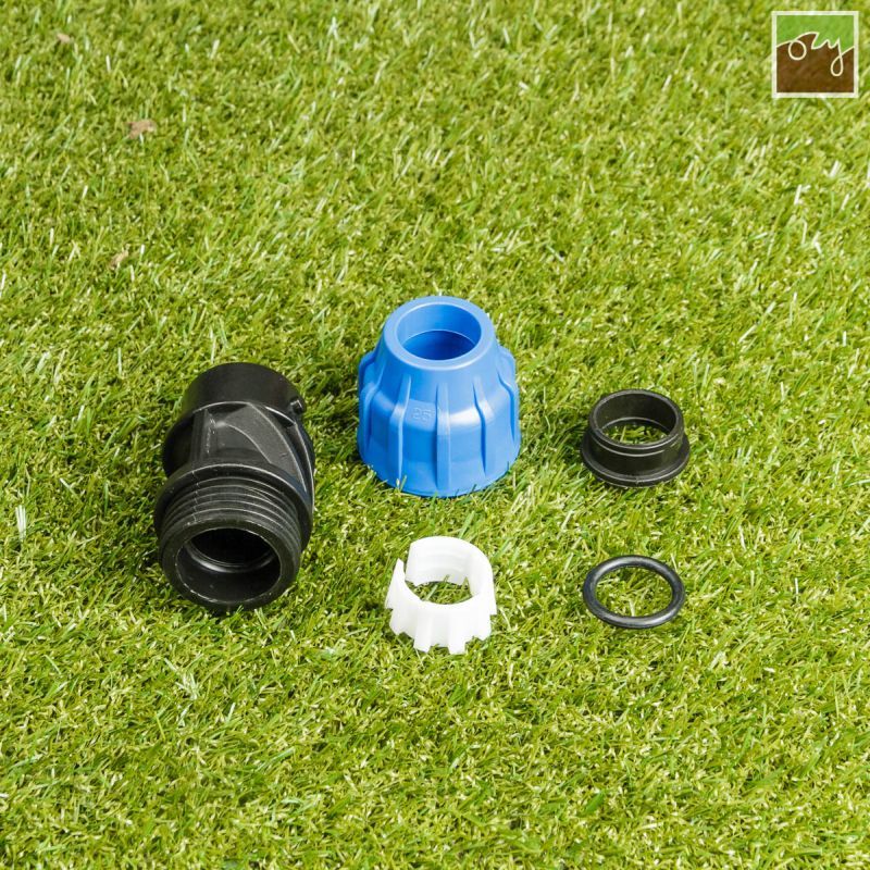 PP průchodka Ø25mm - 3/4" vnitřní závit