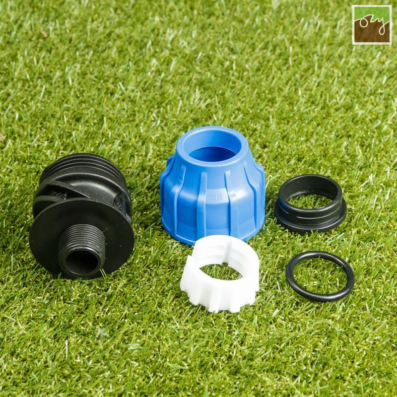 PP průchodka Ø32mm - 3/4" vnější závit