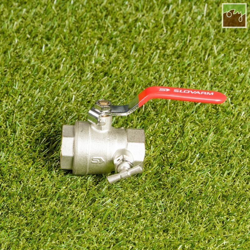 Kulový ventil - 1" FF s odvodněním