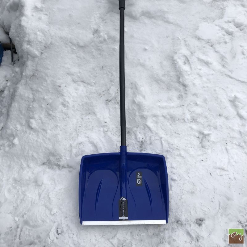 Ergonomická lopata na sneh Ergometal modrá