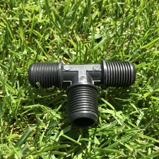 Plastový T-kus 3x 1/2" vnější závit