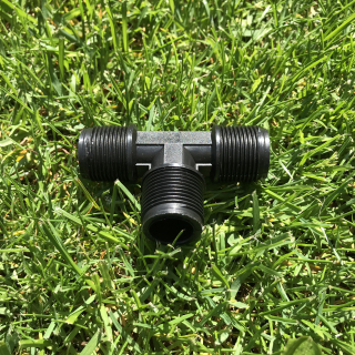 Plastový T-kus 3x 3/4" vnější závit