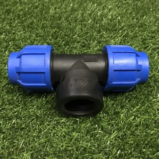 PP T-kus na PE potrubí Ø25mm 1" vnitřní závit