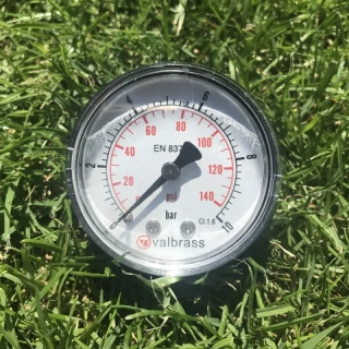 Manometr 0-10 bar zadní připojení Ø50mm