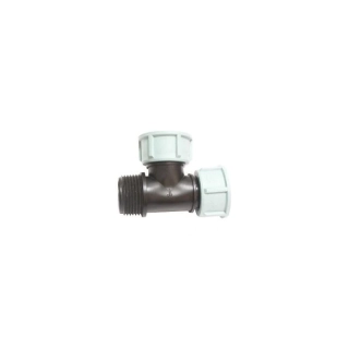 Holendrový T-kus Swivel 1" 2x vnitřní - 1x vnější