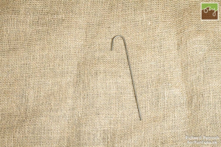 Ocelová skoba "J" 20 cm (100ks)