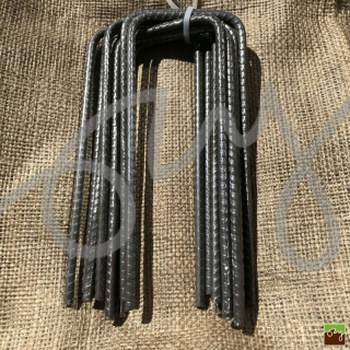 Ocelová skoba "U" Ø 6mm 15x7,5 cm (10ks)