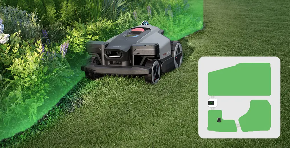 Automatické mapování AI a 3D LiDAR navigace sekačky Roborock