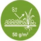Termálně fixovaná geotextilie proti plevelu