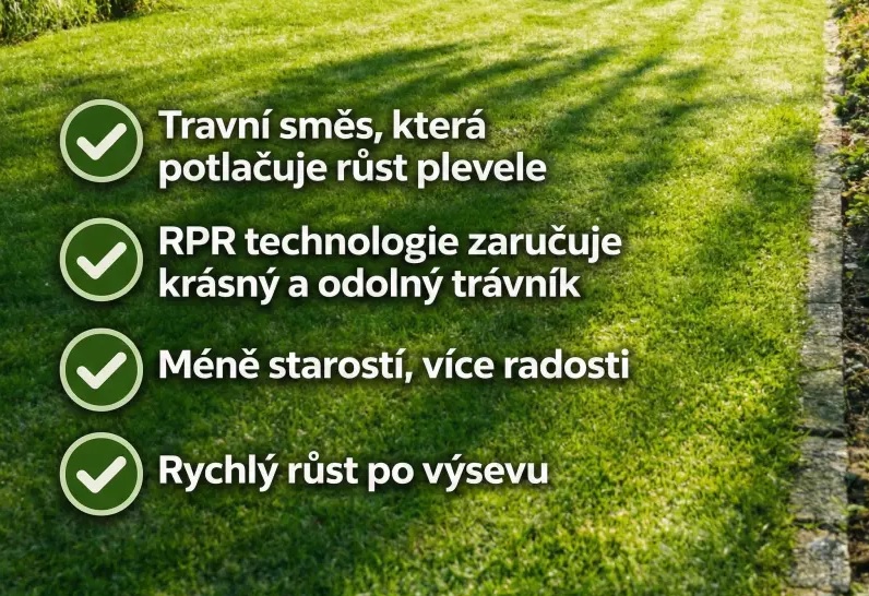 samoregenerační trávník Barenbrug RPR Lawn detail a výhody