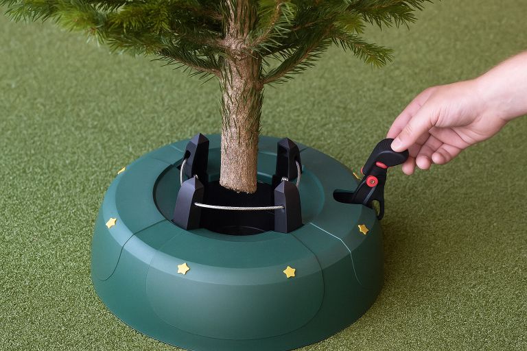 Vyjmutí stromečku po Vánocích