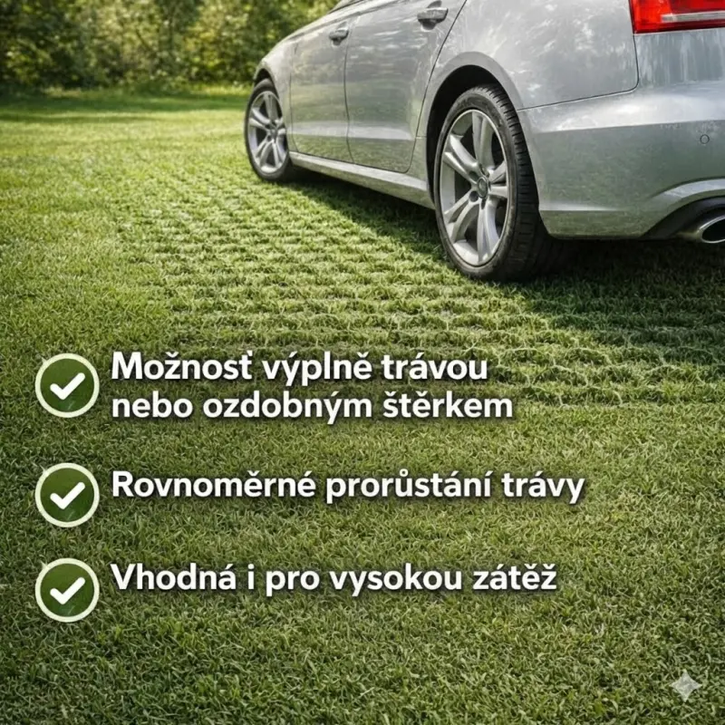 Zatravněná parkovací plocha
